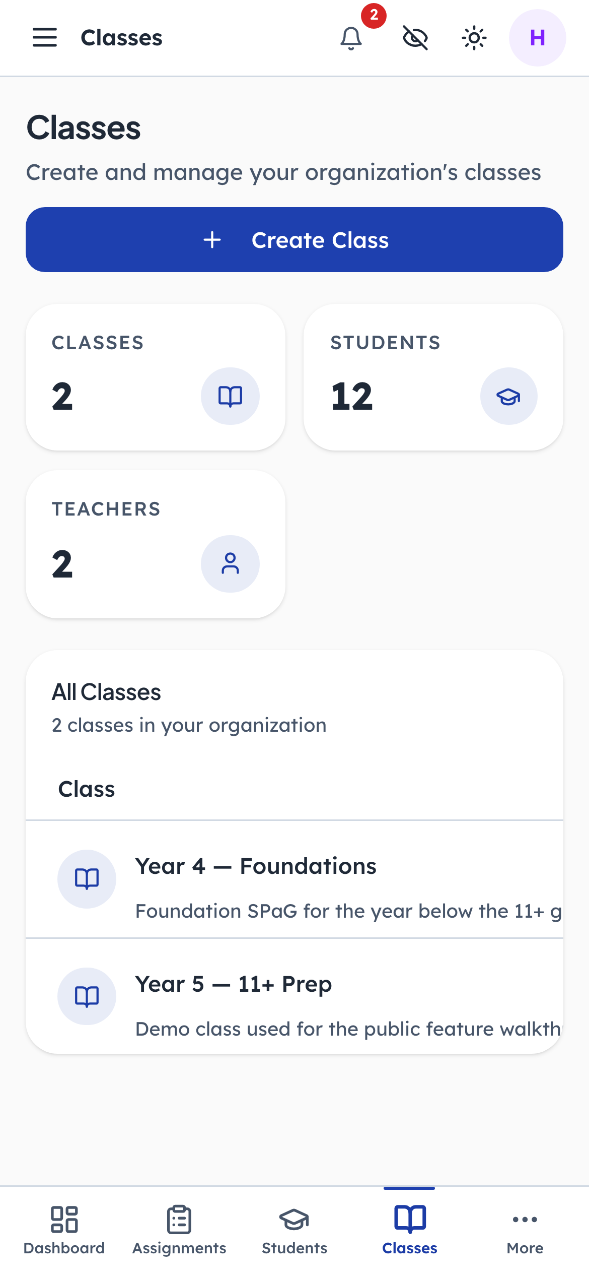 Classes are what everything else hangs off
